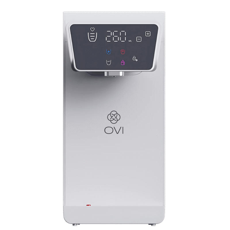 OVI II - Blanc - Fontaine à eau filtrante - Face