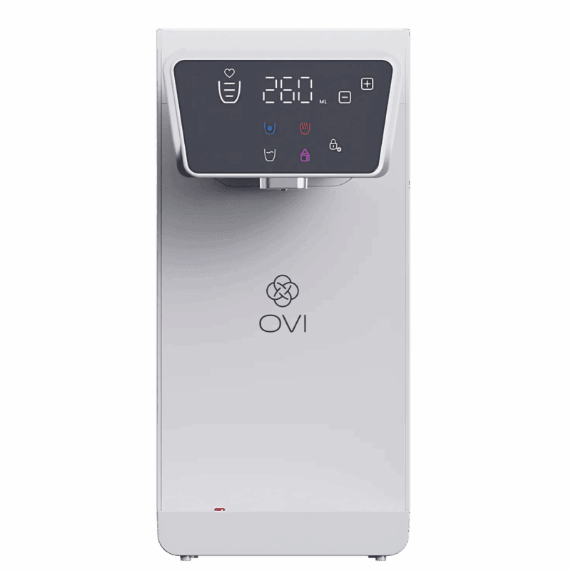 OVI II - Blanc - Fontaine à eau filtrante - Face